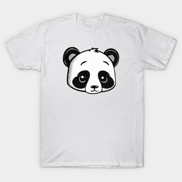 Cutie handpoke style panda T-Shirt by stkUA